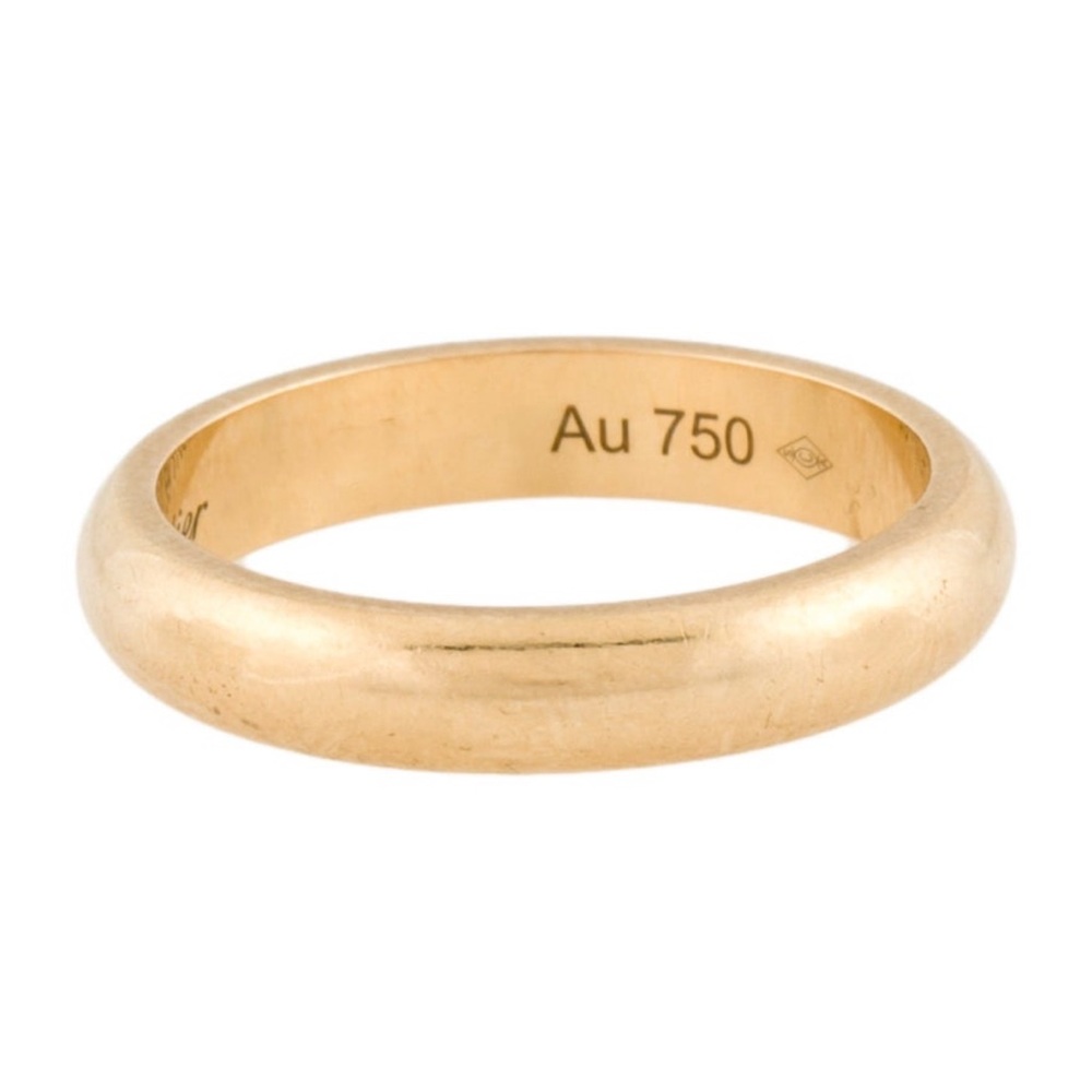 CARTIER 1895 18K GOLD WEDDING BAND RING IN 3.5 MM WIDTH - SIZE 59 MM - Picture 8 of 9